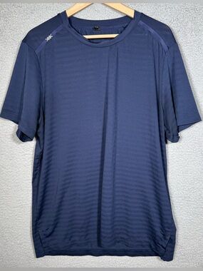 Rhone T-Shirt Men XL Blue Swift Performance Training Stretch Gym